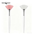 Beauty Planet Private Label Facial Fan Brush for Acid Beauty Spa Mask Clay Cosmetics Mini Fluffy Facial Brushes for Esthetician