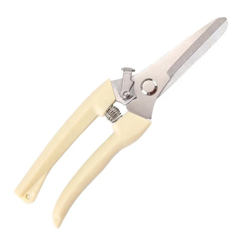 Wholesale 20cm Long Handle Pruning Shears Hot Garden Bonsai Scissors for Flower Trimming Plastic Handle Tools