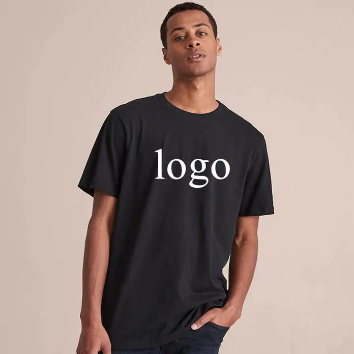 Custom T Shirt Printing Blank T-shirt With logo for Men Screenprint Wholesale 100% Cotton Blank Custom Shirts