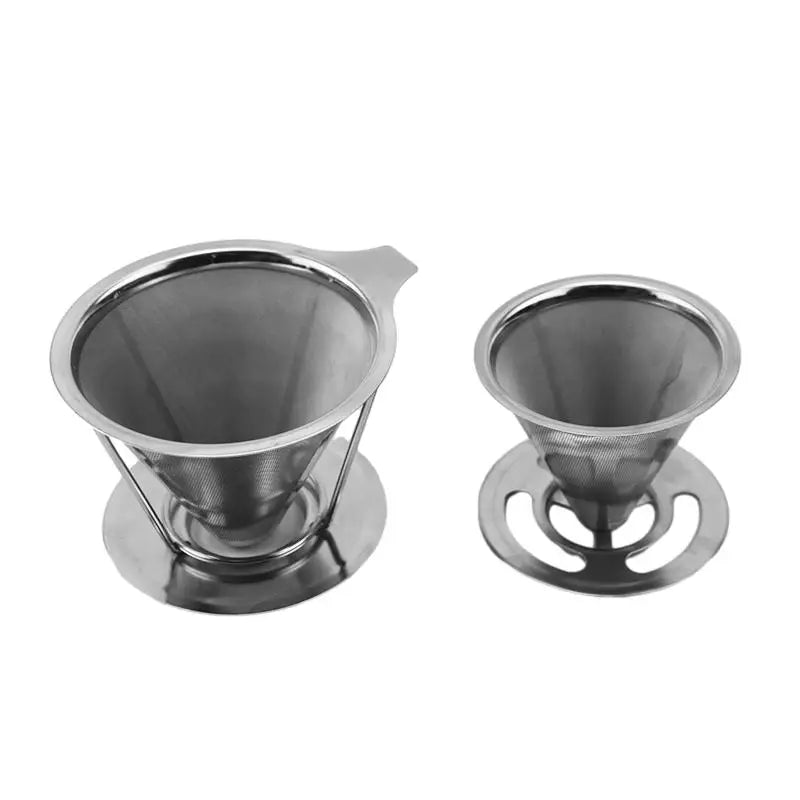 Customizable Logo Stainless Steel SS304 Reusable Paperless Coffee Cone Dipper Coffee Filter