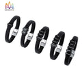Wholesale Leather Bracelet Engraved Name Men'S Leather Rope Bracelet Father'S Day Gift Valentine'S Day for Men