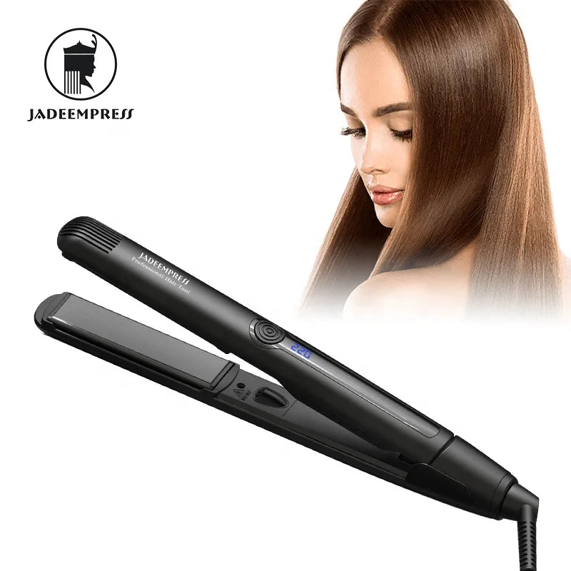 Professional LCD Temperature Display Portable Travel Flat Irons 230��� High Temperature Ceramic Hair Straightener PTC Plate Type