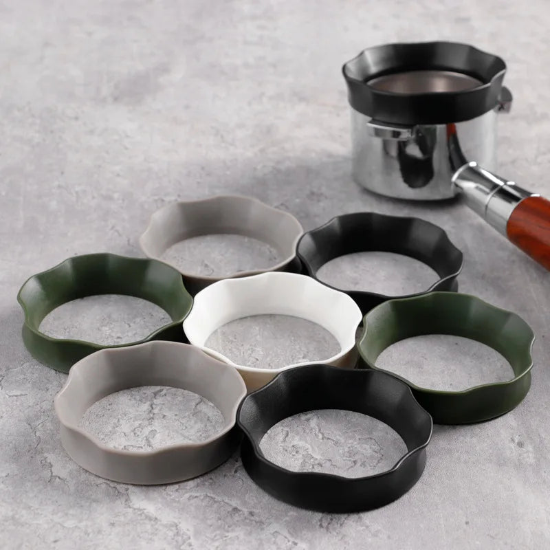 51mm 53mm 58mm ABS Dosing Ring Coffee Makers Powder Ring Espresso Magnetic Dosing Funnel Ring