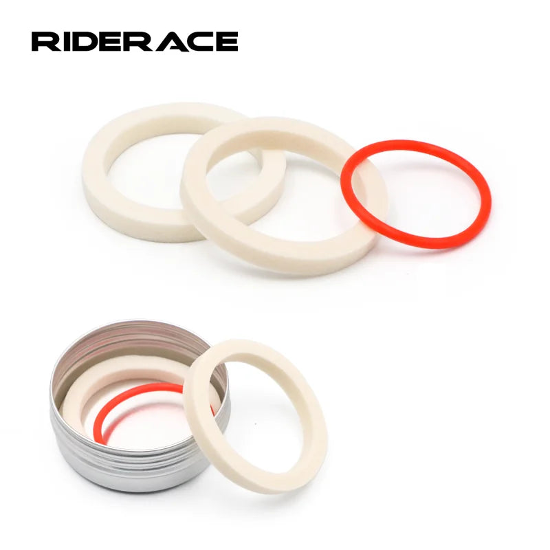 RIDERACE Mountain Bicycle Front Fork Sponge Ring 32/34/35mm MTB Oil Sealed Sponge Ring Bike Dust Seal Shock Absorb Foam Tool Kit