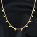 Fine Jewelry Necklace Iced Out Moissanite Tennis Chain Custom Stainless Steel Tennis Link Chain Butterfly Charm Necklace Women