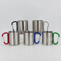 Wholesale  Best Selling Carabiner Mug Steel Mug Camping Mug