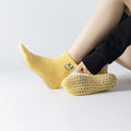 Women's Fashion Embroidery Logo Yoga Socks Wholesale Anti-Slip Pilates Ankle Socks with Grip Daily Use Anti-Bacterial Feature