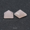Huiying Natural Rose Quartz Pyramid Crystal Determined Polished Stones Crafts