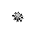 Internally Threaded Titanium Lip Studs Tiny Balls Solder Piercing Jewelry with Zircon Gold Plated Labret Attachment for Weddings