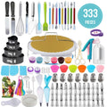333pcs Cake Decorating Tools Kit Fondant Cake Decoration Tools Pastry Baking Utensils Silicone Cake Mould for Kitchen Use