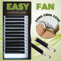 Private Label Packaging 003 005 007mm Easy Fan Silk Mega Volume One Second Rapid Blooming Easy Fanning Eyelash Extension