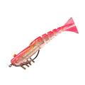 LETOYO Saltwater Soft Shrimp Lure 90mm 8.5g Luminous Fishing Lures Shrimp Artificial Jointed Prawn Bionic Fishing Lure