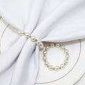 Wedding Table Decoration Beaded Napkin Ring Holder Elegant Pearl Napkin Ring for Special Occasions