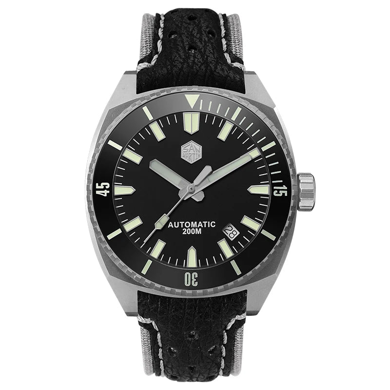 Luxury High Quality San martin Sapphire Grade 5 Titanium Vintage Mechanical Automatic PT5000 SW200 20atm Men Diver Diving Watch