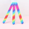 Ziri Wholesale Manicure Tools Pride Color Printing Emery Board Double Side 180/180 Personal Colorful Strip Nail File Promotion