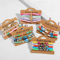 Best Sale Couple Bracelets Colorful Pride Clay Beaded Bracelet Devil Eye Bracelet Sets for Women Girls  Gift