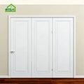 Modern Solid Wood Interior Folding Doors for Apartment & Villa Manual Opening Finished Surface Watertight & Anti-Theft