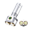 Type C Rechargeable LED Flashlight 6 High Brightness LED Beads Hat Clip Magnetic Versatile Outdoor Handheld Torch