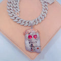 Drop Shipping Solid Silver Hip Hop Iced Out Vvs Moissanite Diamond Jesus Face Pendant
