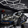 Factory Super Bright Polygonal Geometric Lighting Auto Showroom Led Light Detailing Workshop Lamp