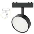 Surface Mounted Round Spotlight l Magnetic Track Light Guide Rail Type-grid Spotlight12V 24V 110V 220V Zigbee Cct