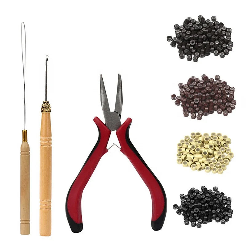 Wholesale Wigs Extension Tool Pliers Crochet Silicone Buckle Hair Extension Pliers