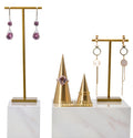 JINSKY Conical Metal Ring Jewelry Display Rack for Ring Holders and Jewelry Containers