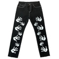 DENIMGUYS American Street Style Mens Jeans Pants Men Vintage Trousers Custom Printed Men's Retro Denim Jeans