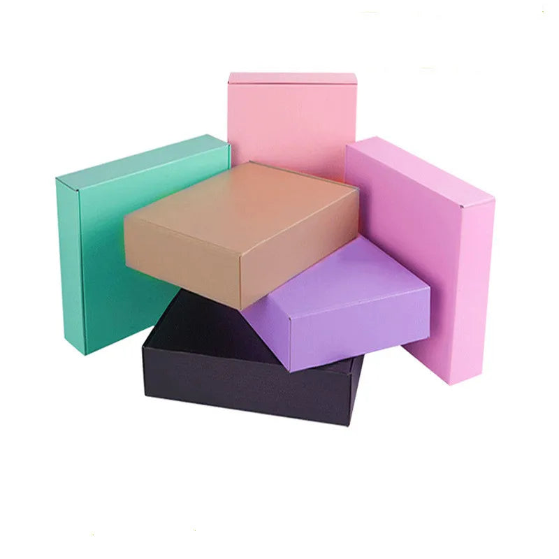Customized Gift Cardboard Rigid Packaging Box OEM Brand Logo Brown Corrugated Glossy Lamination Recyclable Jewelry Box