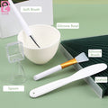 Beiqili Facial Mixing Bowl Set Silicone & Plastic Face Mask Brush Applicator Spatula Measuring Scoop Face Mask Tool Kit