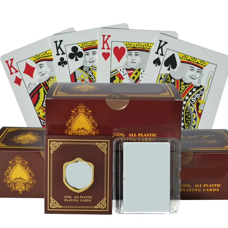 Hot Sale 100% Plastic PVC GYT Texas Hold'em Waterproof and Dull Polish Custom Board Game Playing Card Poker Cards Supplier