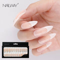Nail French Extra Long Narrow Stiletto Press on Nails Natural Nude False Nail Tips Full Cover French Artificial Fingernails