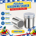 180ml/280ml Salt and Pepper Shaker Stainless Steel Mesh Spice Bottle Seasoning Jar Multipurpose for Coffee Chocolate Kitchen MegaBDM