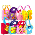 Educational Felt Handbag Kit Sewing Candy Bag DIY Felt Bag Kit for Kids Multipurpose Storage Bags
