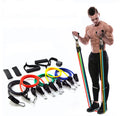 CW RSBS001 Resistance Band Sets with Stackable Exercise Bands Foam Handles Carry Bag Door Anchor Attachment Legs Ankle Strap