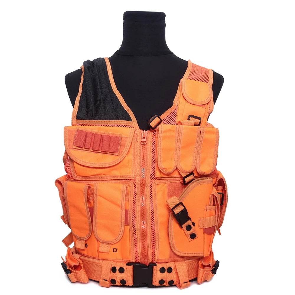 Tear and Wear Resistance Digital Orange Fashion Equipments Tactical Vests