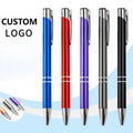 Promotional Metal Ball Point Pen with Custom Logo Stylus Color Screen Printing Ballpoint Pens for Activity
