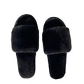 2024 Opened Toe Fluffy Faux Fur Indoor Plush for Slippers for Women Fashionable Warm House Slide for Winter Ladies' Home for Sli MegaBDM