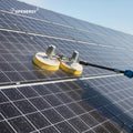 TOPENERGY Solar Cleaning Machine Double Head Brush Rotary Broom Brushless Motor 70-90cm Clean Width Nylon/Aluminum Panel Clean