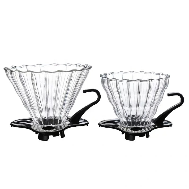 Handmade High Borosilicate Heat Resistance Wholesale Glass 60 Coffee Dripper