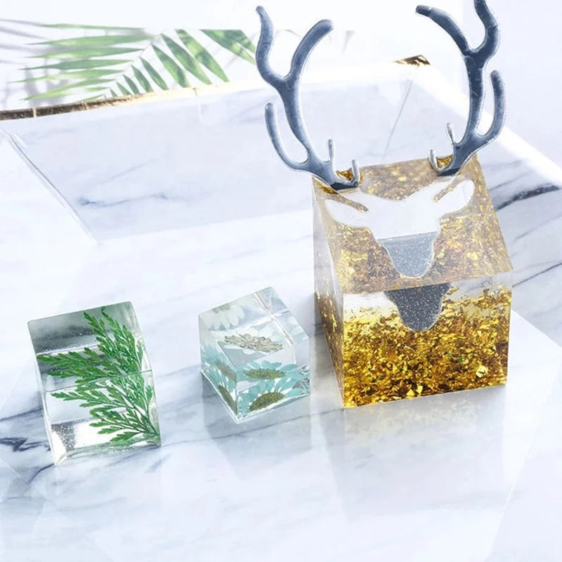 Square Resin Mold Cube Silicone Molds Resin Casting Molds for DIY Craft