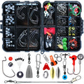 WEIHE 191-Piece Plastic Fishing Hook Combo for Pike Perch & Saltwater Fishing