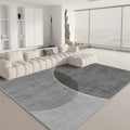 Geometric Pattern Light Grey Crystal Velvet Anti-slip Carpet Household Luxury Nordic Carpets and Area Rugs Large for Living Room