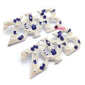 Wholesale Blue Enamel Greek Letter Zeta Phi Beta Sorority Pearl Brooch Lapel Pin for Women Suit Coat Fashion Jewelry Accessories