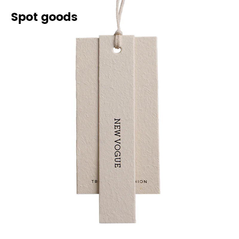 2023 Factory Materials hang Tags Clothing Printing Clothing Neck Tags Garment