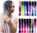 Wholesale 82'' 165g Jumbo Braiding Hair Extensions Braiding Hair Ombre Multiple Tone Color Synthetic Hair for Women