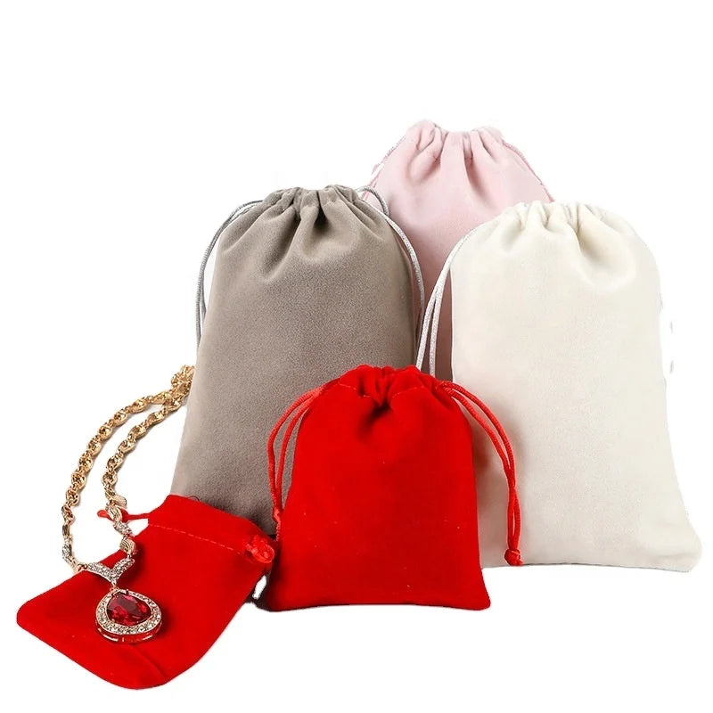 Customized High Grade Small Cloth Bags Jewelry Velvet Bag Storage Pouches Gift Pouch