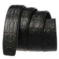LY35-3682 Wholesale Full Grained Cowhide Leather Belt Genuine Leather Belts Strap Business Men's Ratchet Belt Without Buckle
