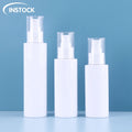 Instock 100ml 120ml 150ml White Transparent Spray Perfume Bottle Lotion Pump Cosmetic Packaging Plastic Bottles