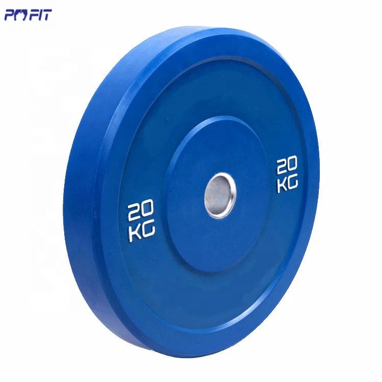 Competition Weightlifting Gym Rubber Plate Colored Rubber Barbell Weight Plate 20 kg 25 kg Pu Villain Bumper Plates